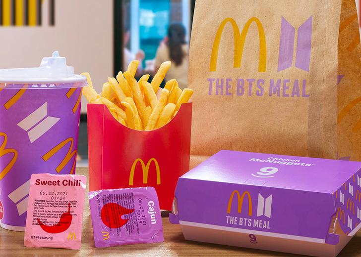 Продажи McDonald’s выросли благодаря коллаборации с k-pop-группой BTS