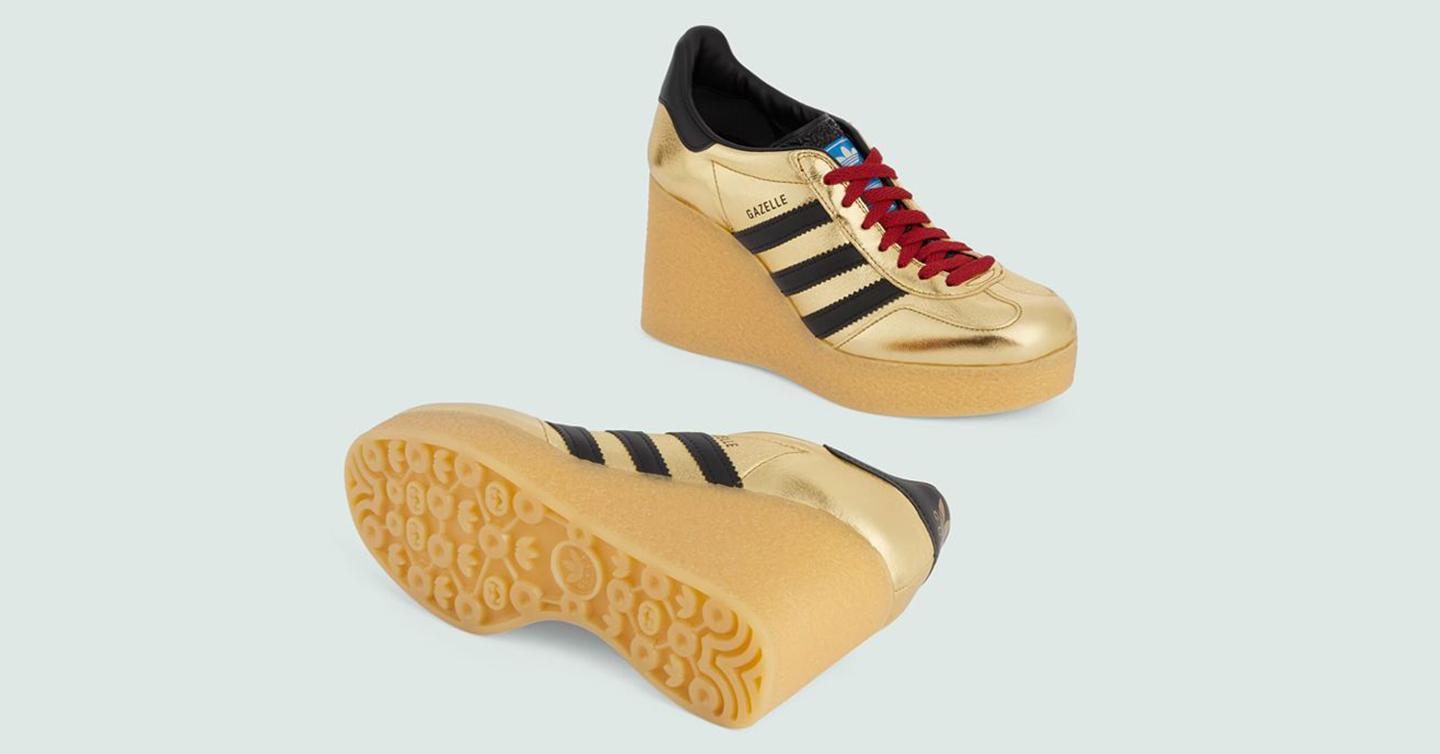 adidas та Gucci випустили кросівки Gazelle на платформі