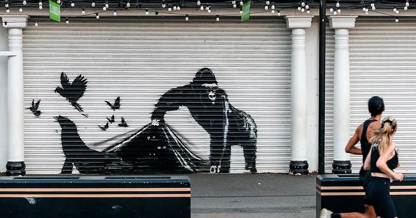 Одна з нових зоотропічних робіт Banksy