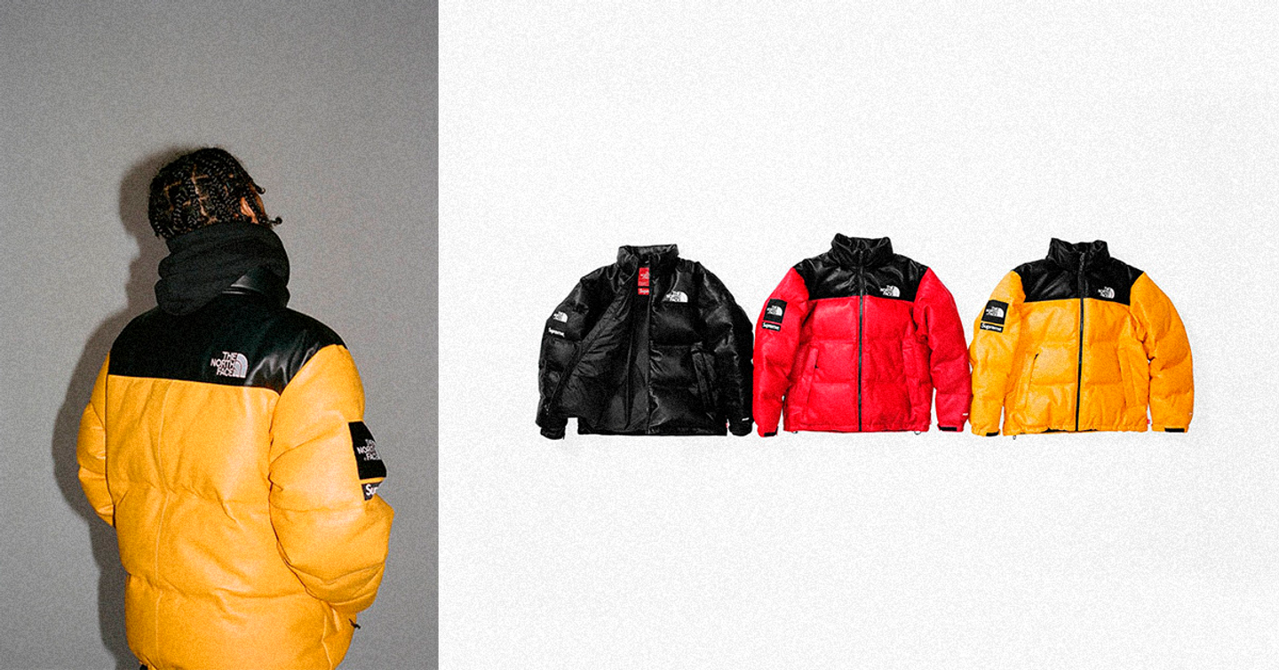 Кожаные вещи в коллаборации Supreme x The North Face