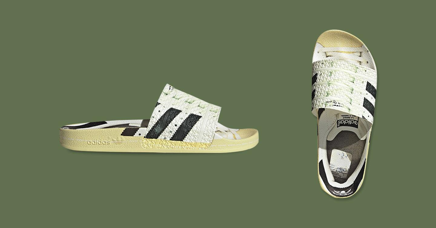 adidas выпустил тапочки с принтом модели Superstar