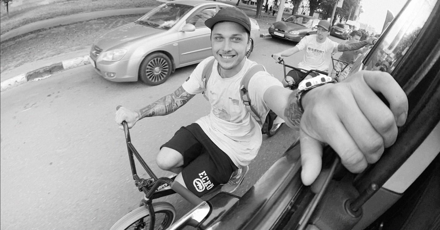 Український військовий на BMX-райдер Олександр Парвадов