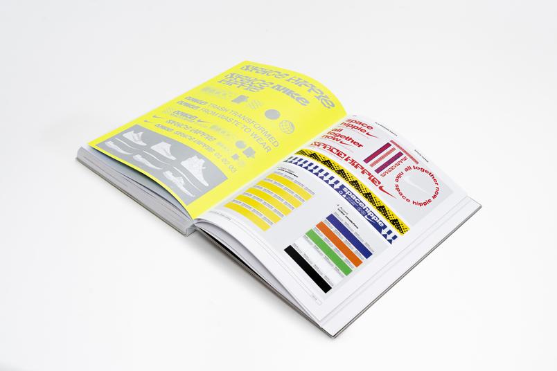 Розворот книжки Phaidon про Nike