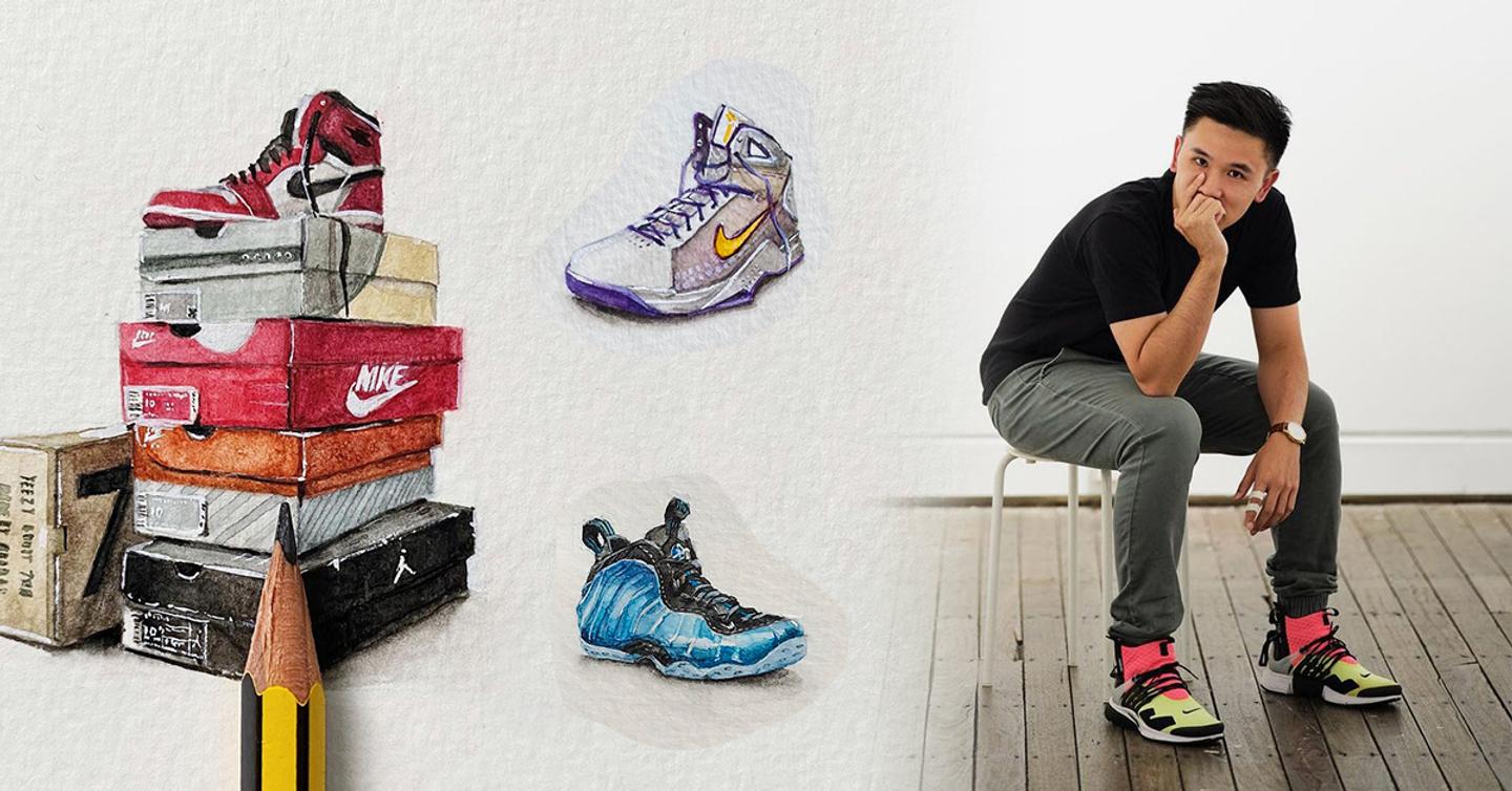 Sneaker Eulogy: Meet the architect who draws miniature sneakers