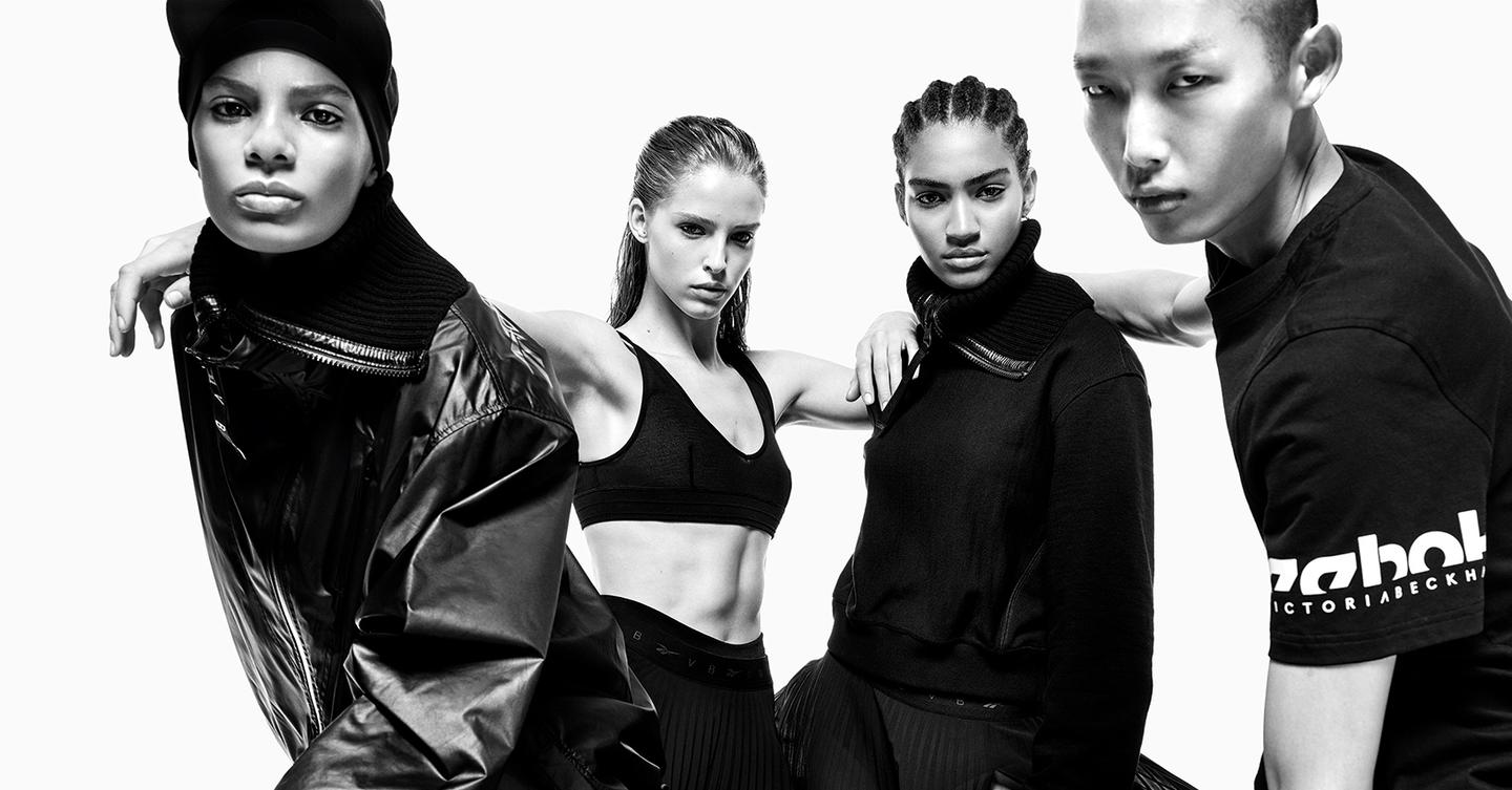 Женственность и теквир в новой коллекции Виктории Бекхэм и Reebok