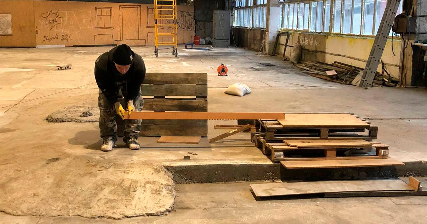 skatepark-dtf-magazine Kyiv skaters build an indoor skate park