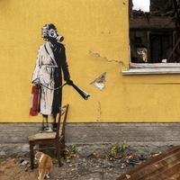 Banksy's work in Hostomel, which was cut out of the wall, was valued at more than 9 million UAH