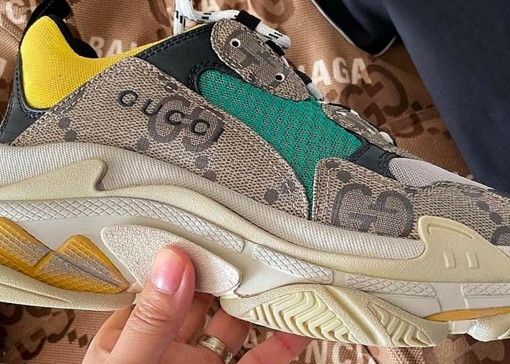 Те самые кроссовки Balenciaga выйдут с монограммой Gucci