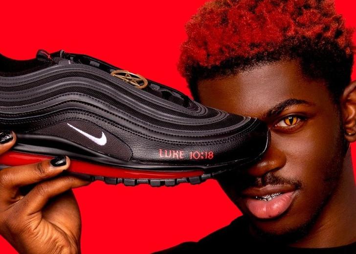lilnas-nikes-blood-dtf-magazine Lil Nas X выпустил кроссовки с пентаграммой и человеческой кровью