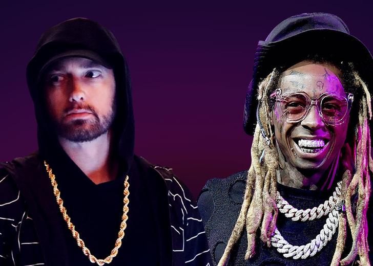 Lil-Wayne-eminem-dtf-magazine (2) Эминему и Lil Wayne приходится гуглить свои тексты, чтобы не повторяться