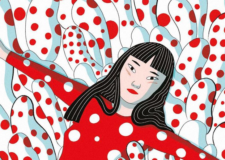 kusama-dtf-magazine Художница Яёи Кусама стала героиней графического романа