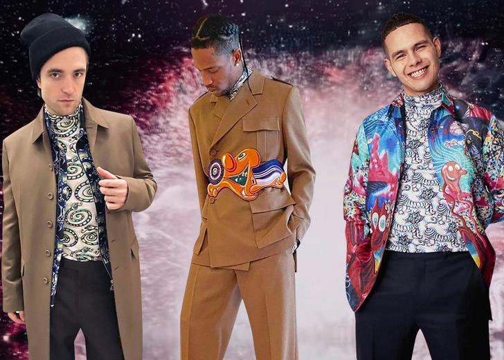 Посмотрите на Трэвиса Скотта,  slowthai и Роберта Паттинсона в новой коллекции Dior Homme