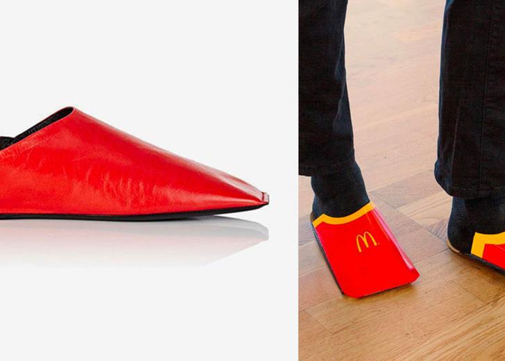 Тапки-фри: McDonald's высмеял обувь Balenciaga