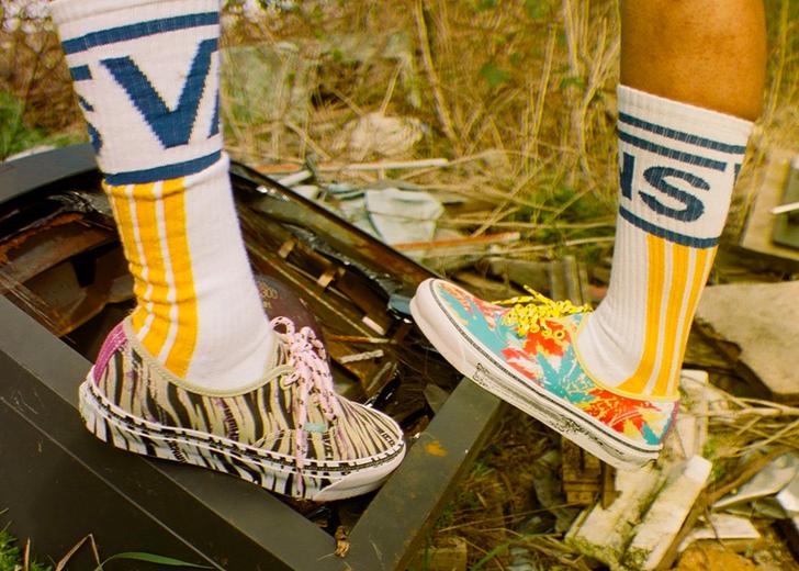 Тигровые принты и тай-дай в новой коллаборации Vans и Aries