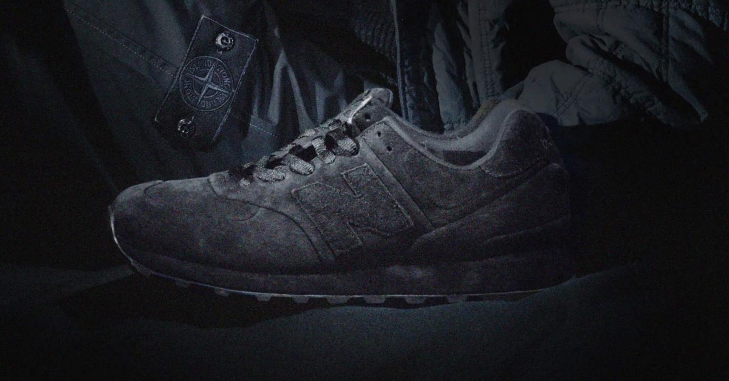 Монохромні кросівки Stone Island та New Balance