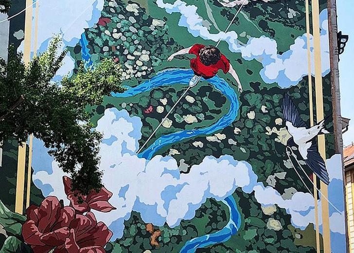 mural-Budapest-dtf-magazine В Будапеште создали мурал, очищающий воздух