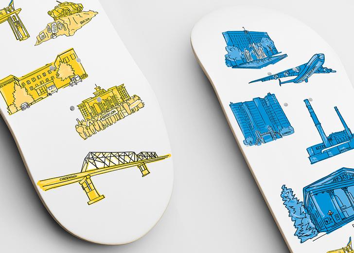 skateboards-dtf-magazine Український скейт-журнал ZIRKA Magazine випустив колекцію дошок, присвячених містам України
