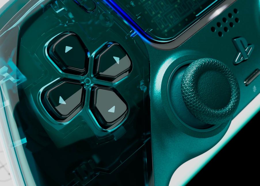 Напівпрозорий геймпад PlayStation з нової колекції