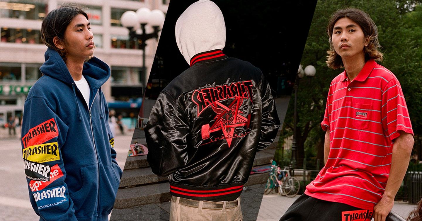 Первый взгляд: Новая коллаборация Thrasher и Supreme