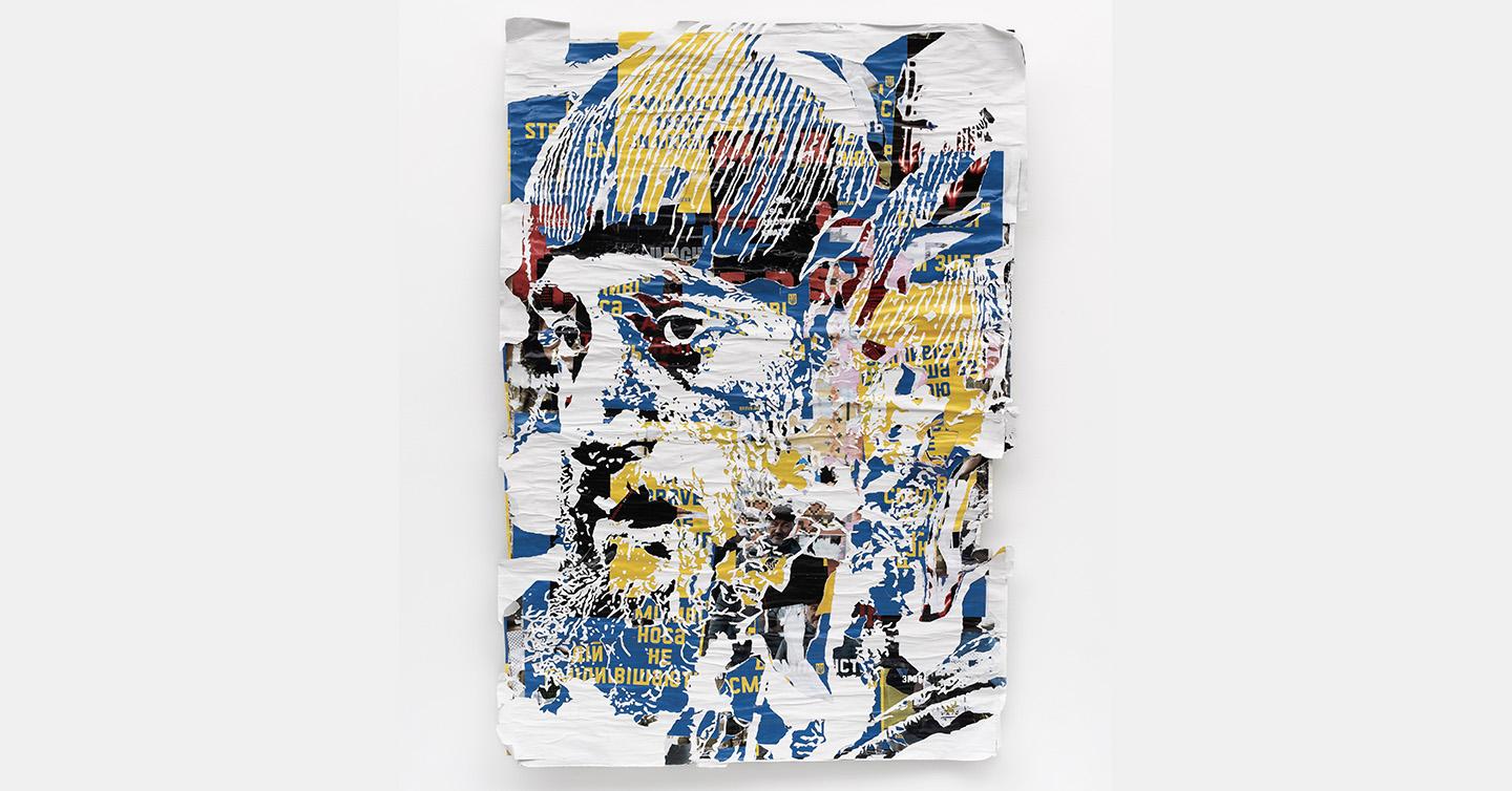 Street art artist Vhils created a portrait of Serhiy Nigoyan. The work will be presented at an exhibition in Kyiv