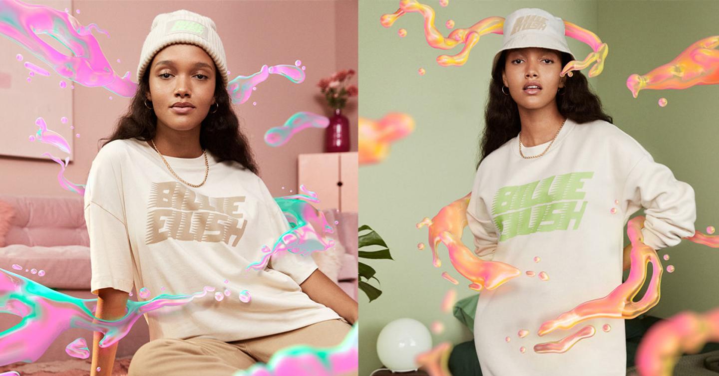 Билли Айлиш выпустила линию экологичного мерча с H&M