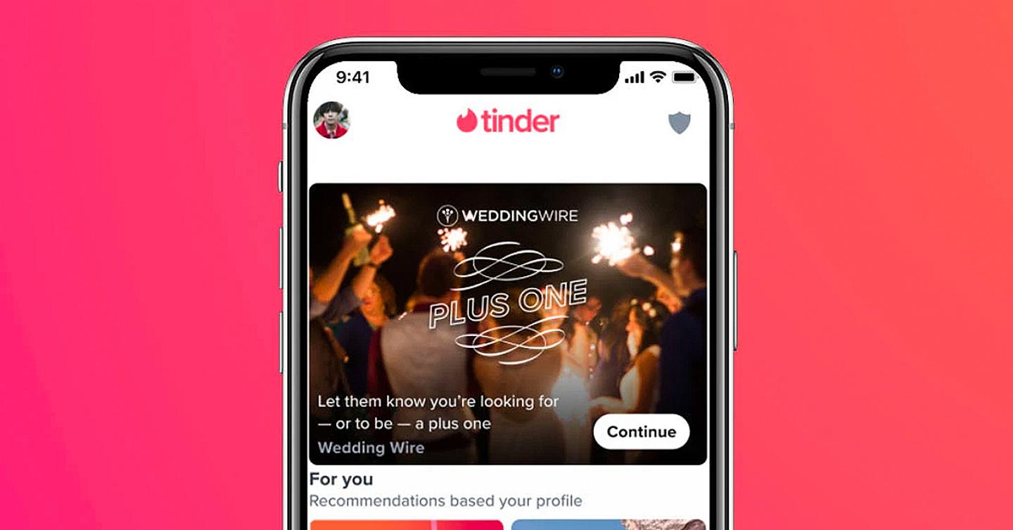 Теперь в Tinder можно найти партнера для похода на свадьбу
