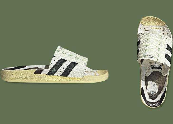 adidas выпустил тапочки с принтом модели Superstar
