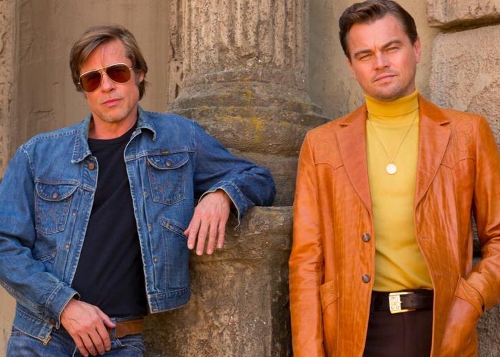 Hollywood-dtf-magazine Брэд Питт, Ди Каприо и Марго Робби на новых кадрах со съемок девятого фильма Тарантино