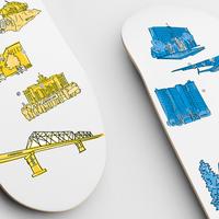 Ukrainian skate magazine ZIRKA Magazine has released a collection of skateboards dedicated to Ukrainian cities
