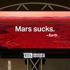 Перед штаб-квартирой SpaceX повесили билборд «Марс — отстой»