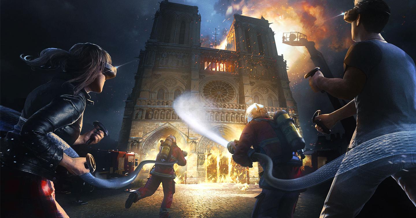 Ubisoft-dtf-magazine Ubisoft випустила VR-гру «Врятуйте Нотр-Дам». Вона присвячена пожежі 2019 року в соборі