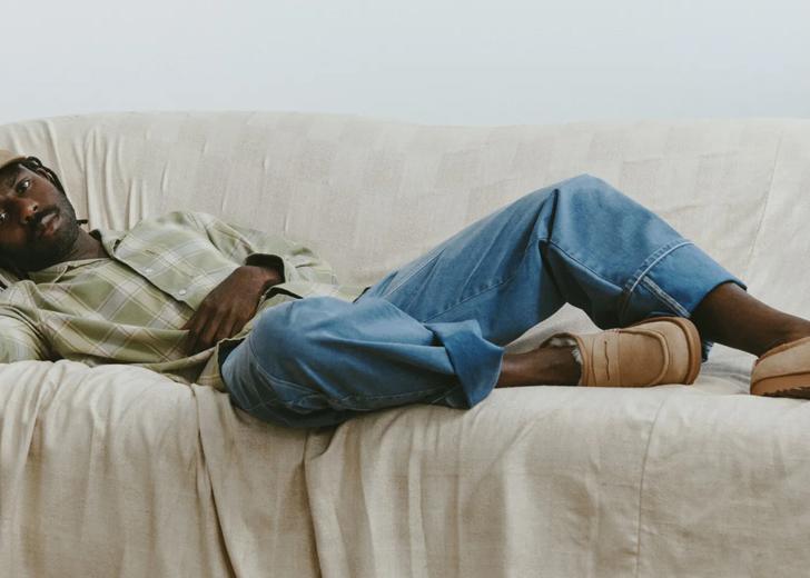 Ukrainian twins Tania and Zhenia Posternak shoot a campaign for UGG and JW Anderson starring Blood Orange