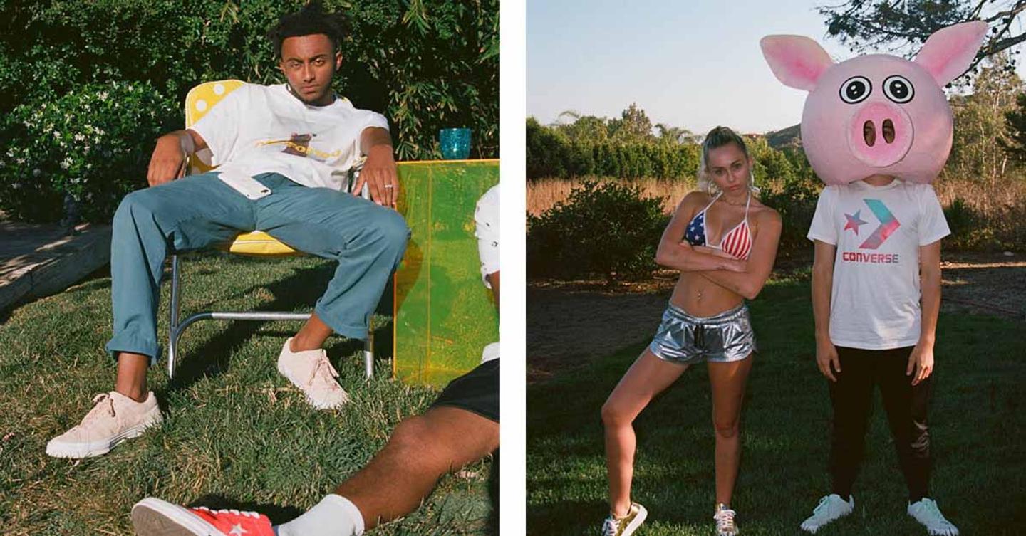 miley_cyrus_maisie_williams_amine_public_access_header Майли Сайрус, Мэйси Уильямс и фрешмен Amine снялись в новом шоу Converse