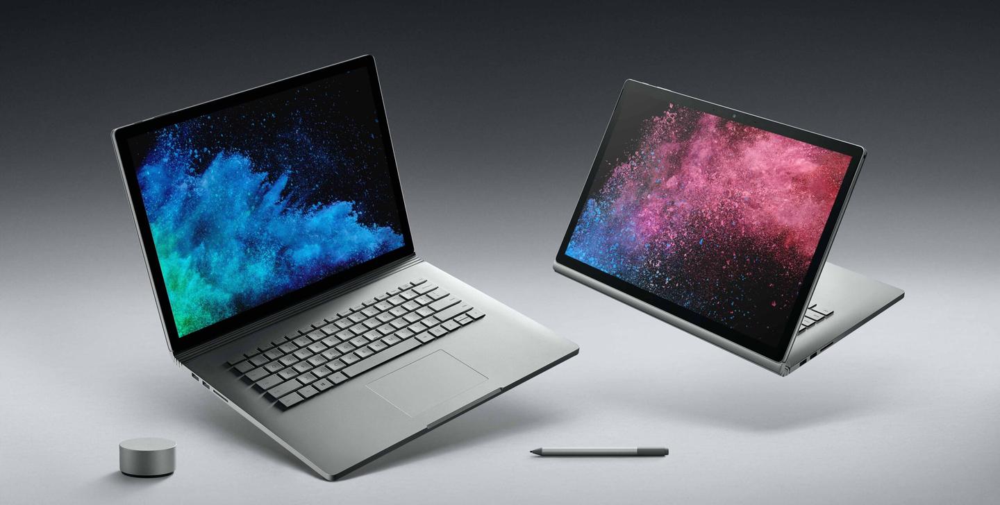 Microsoft представил Surface Book 2
