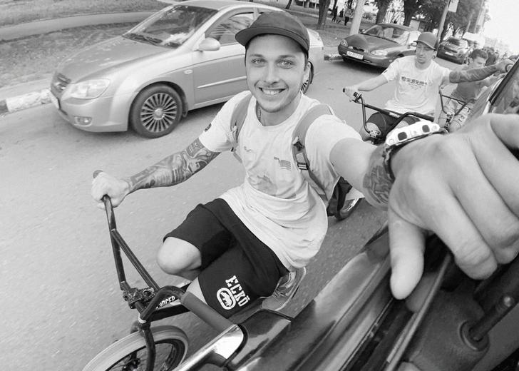 Український військовий на BMX-райдер Олександр Парвадов