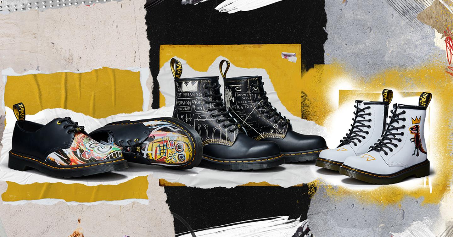 Dr. Martens выпустил ботинки с работами Жана-Мишеля Баскии