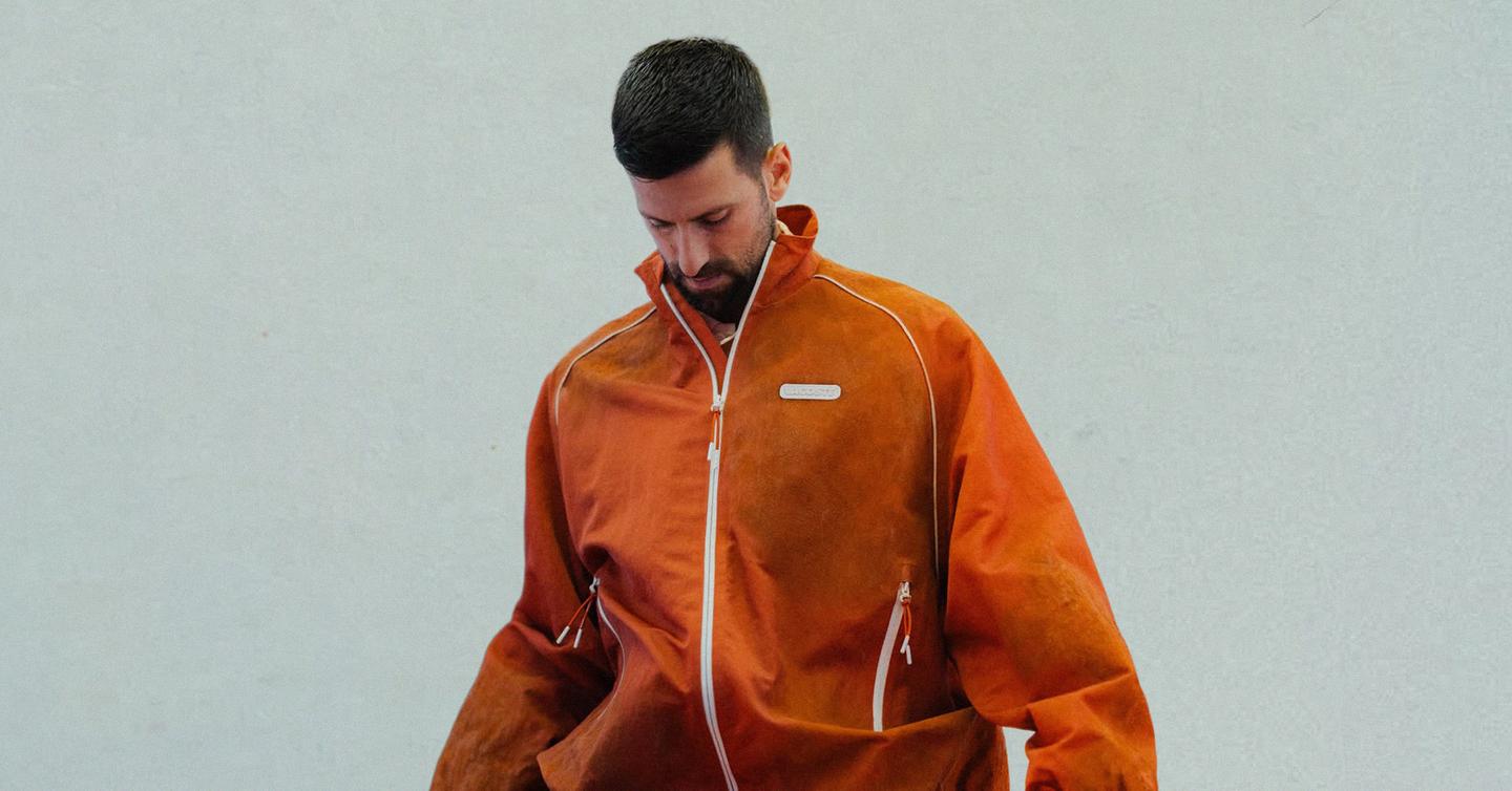 Lacoste використав глину з Ролан Гарросу для куртки Новака Джоковича