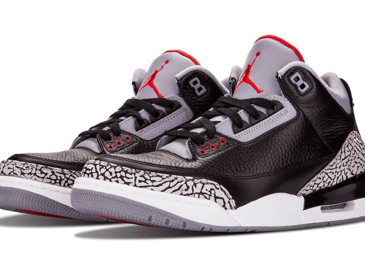 Опубликованы первые фотографии новых Air Jordan 3 «Black Cement»