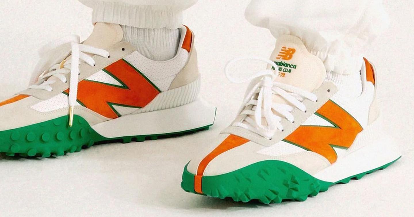 Первый взгляд: Кроссовки Casablanca x New Balance, вдохновленные «Формулой-1»