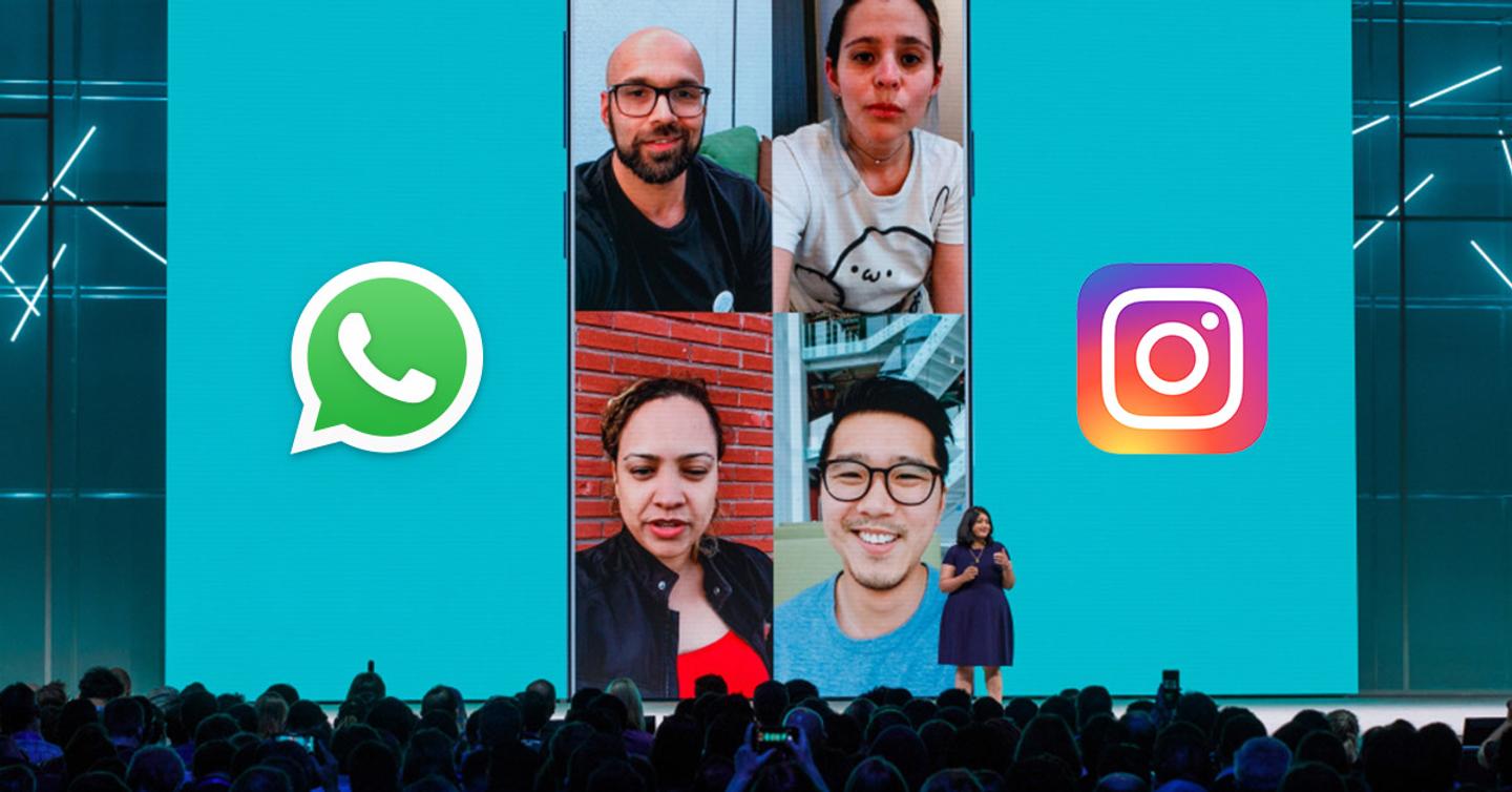 Инстаграм и WhatsApp тестируют групповые видеозвонки