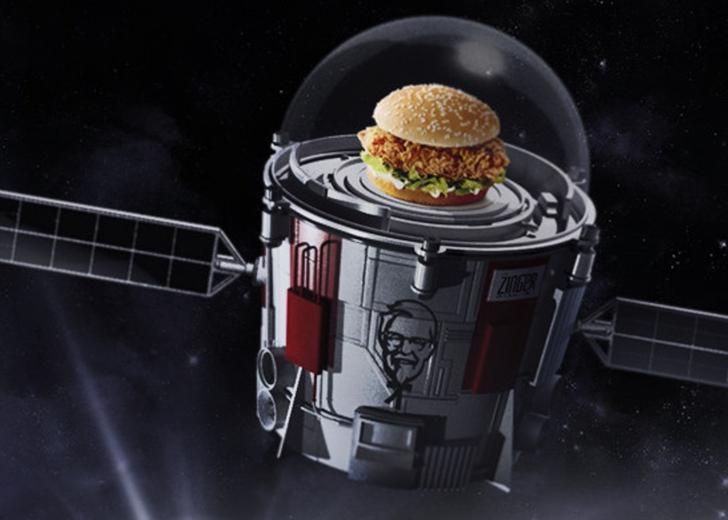 KFC запустит в стратосферу бургер