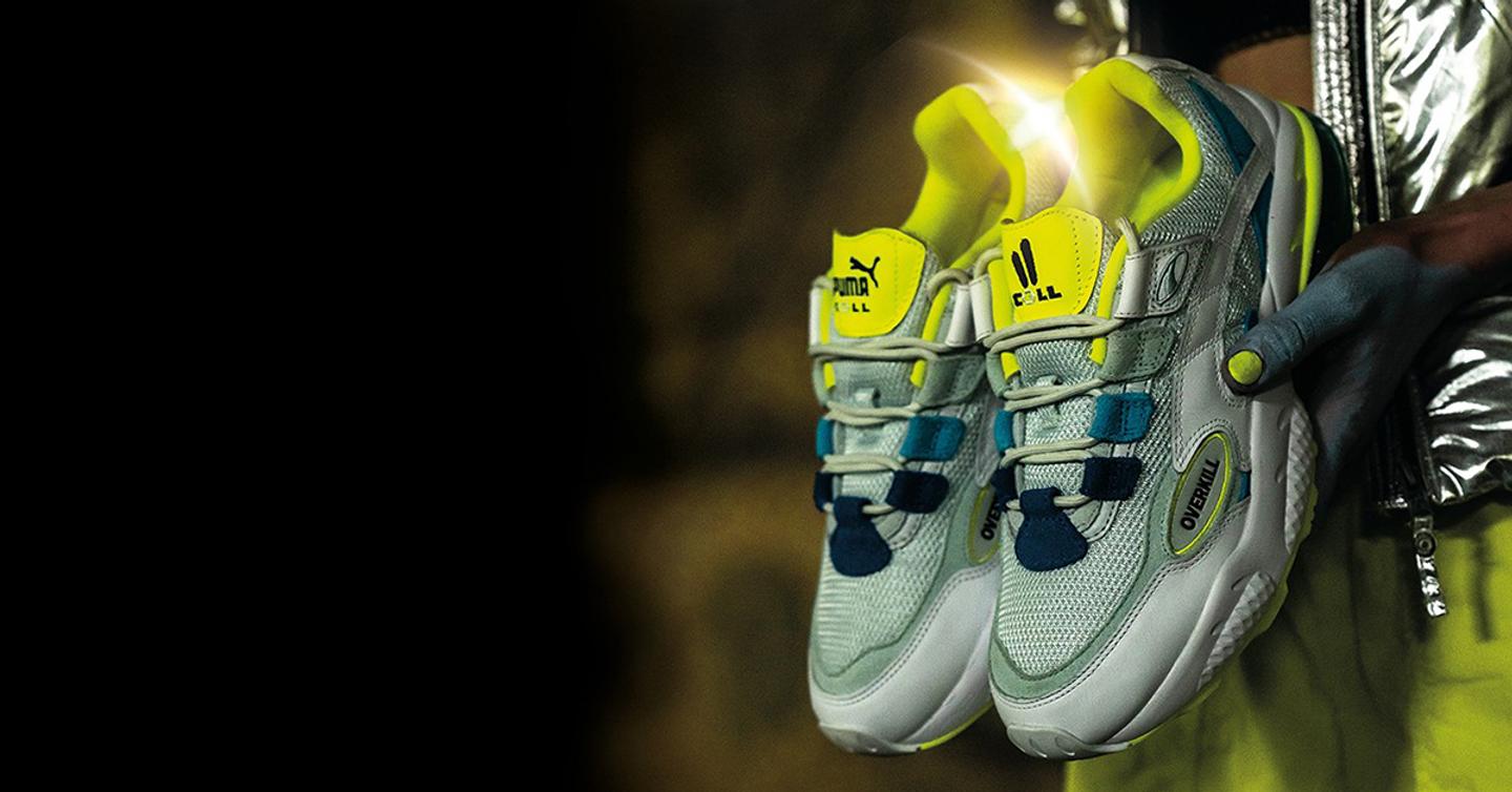 PUMA и Overkill создали кроссовки, вдохновившись компьютерной ошибкой