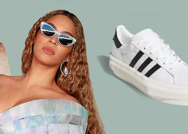 Beyonce's-Adidas-3-dtf-magazine Бейонсе показала свою версию adidas Superstar. Она поставила их на платформу