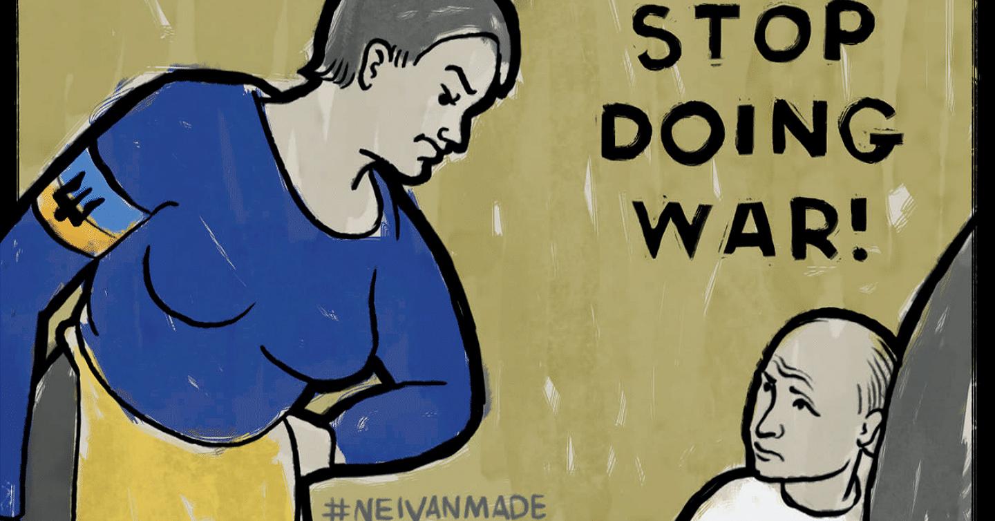 art-dtf-magazine Ukrainian artists launched a campaign to inform about the war in Ukraine