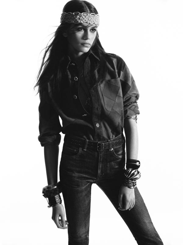 Saint Laurent Taps Kaia Gerber for Fall Campaign