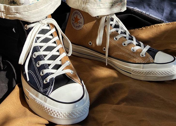 Converse выпустил коллекцию кед из старых вещей Carhartt
