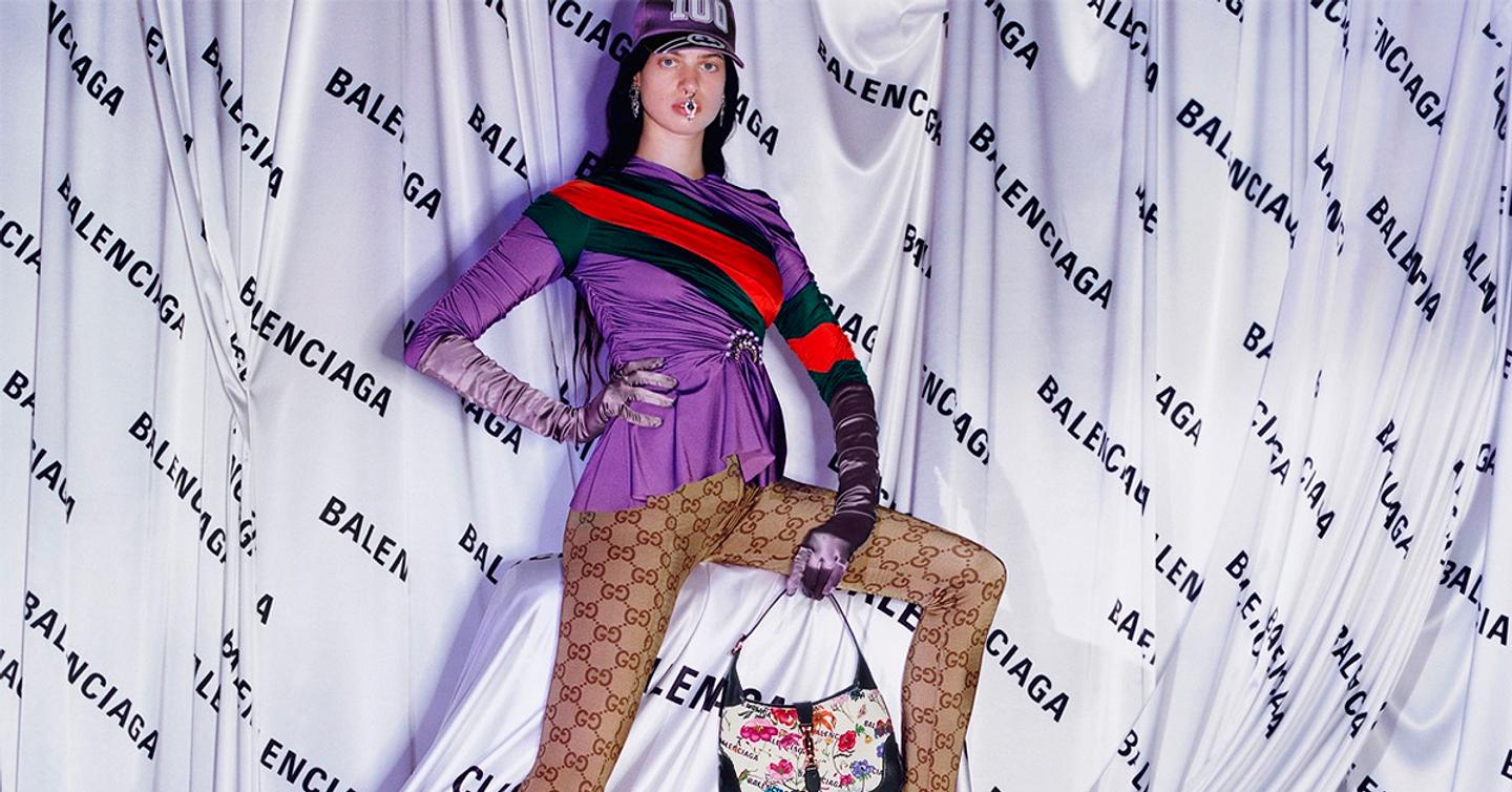 Gucci-Balenciaga-dtf-magazine «Хакерский проект»: Gucci и Balenciaga выпустили совместную коллекцию