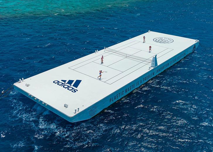 adidas-Tennis-Court-dtf-magazine adidas и Parley for the Oceans построили плавучий теннисный корт