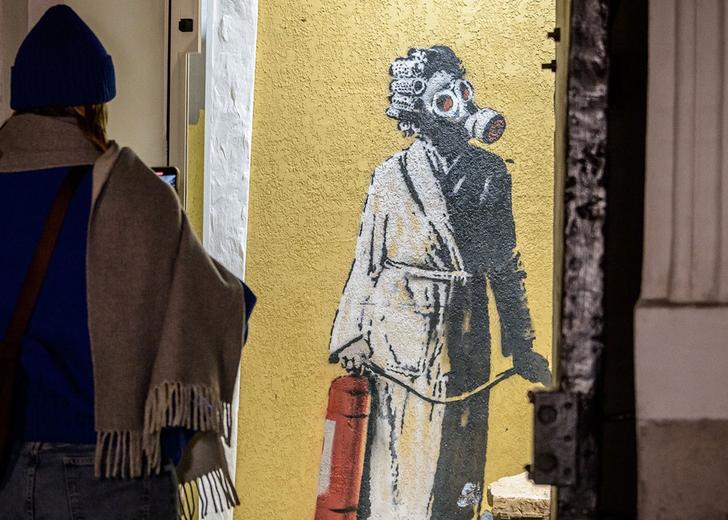 Мурал Banksy в Гостомелі