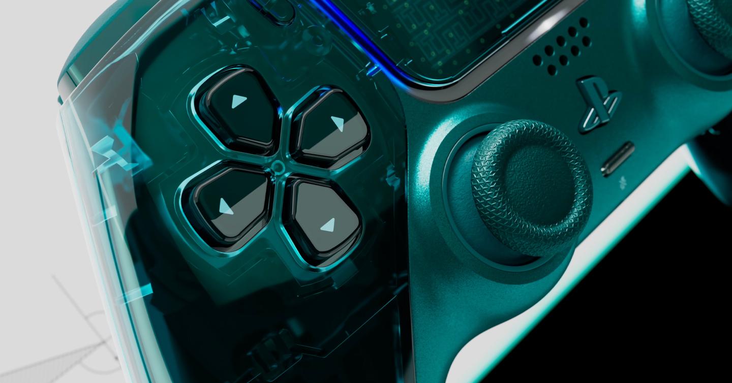Напівпрозорий геймпад PlayStation з нової колекції